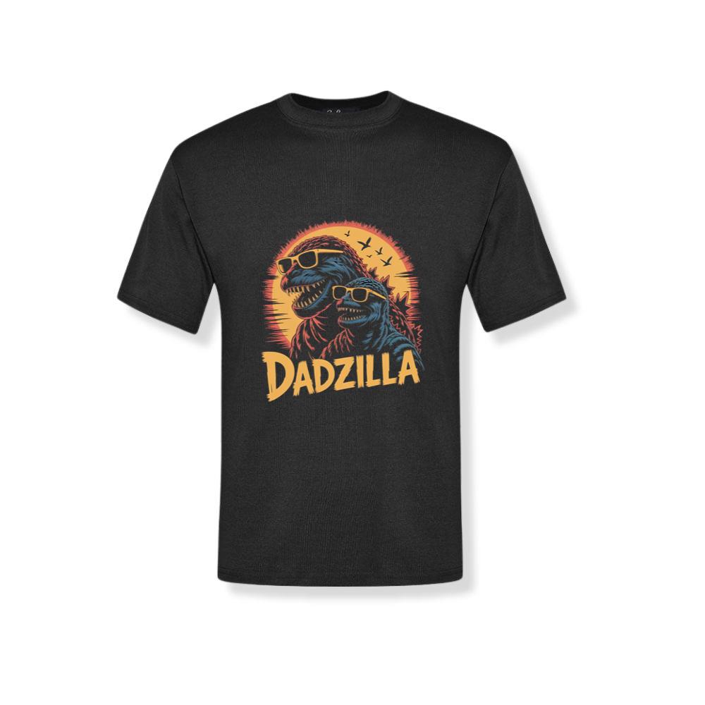Dadzilla Father of the Monsters Cartoon Design T-Shirt