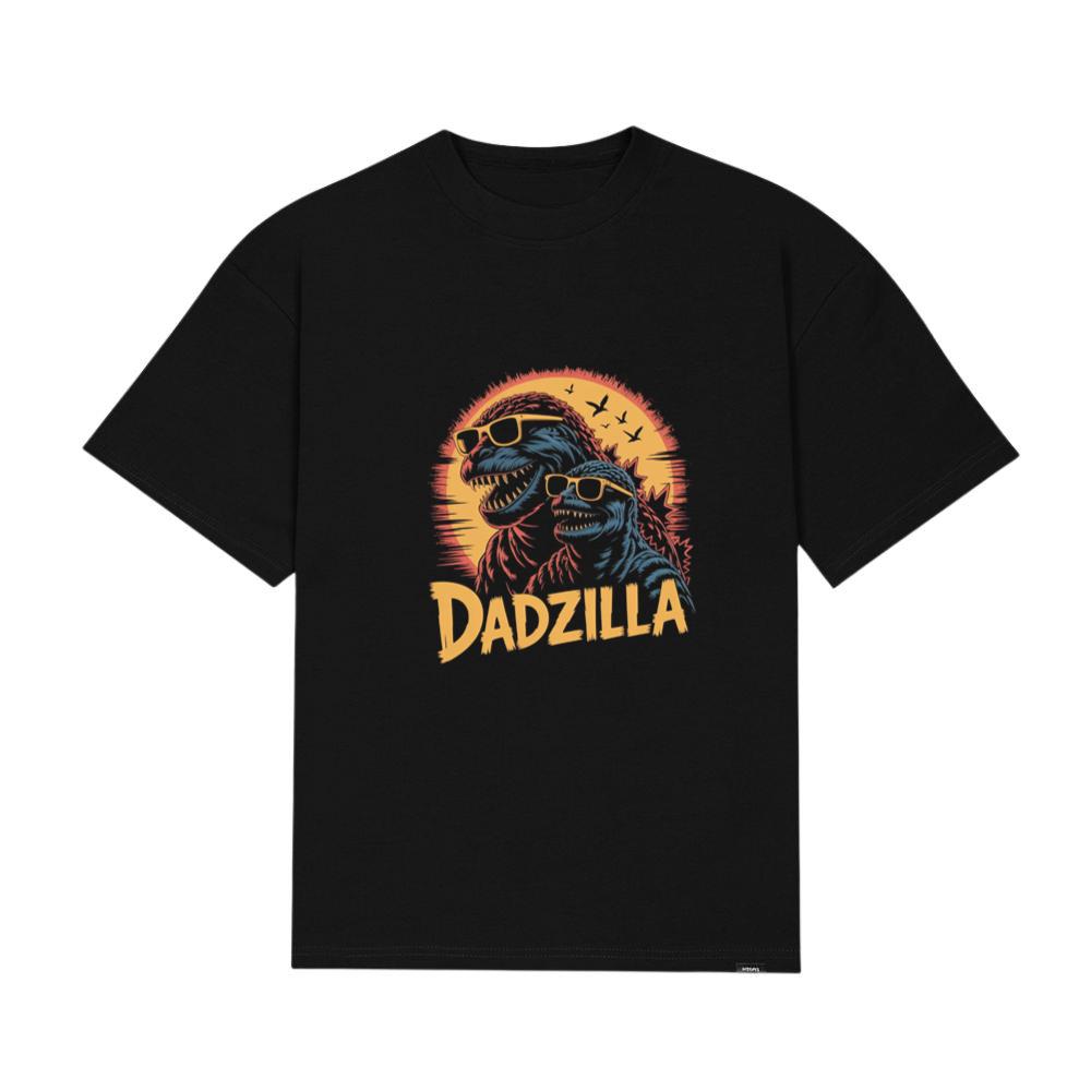 Dadzilla Father of the Monsters Cartoon Design T-Shirt