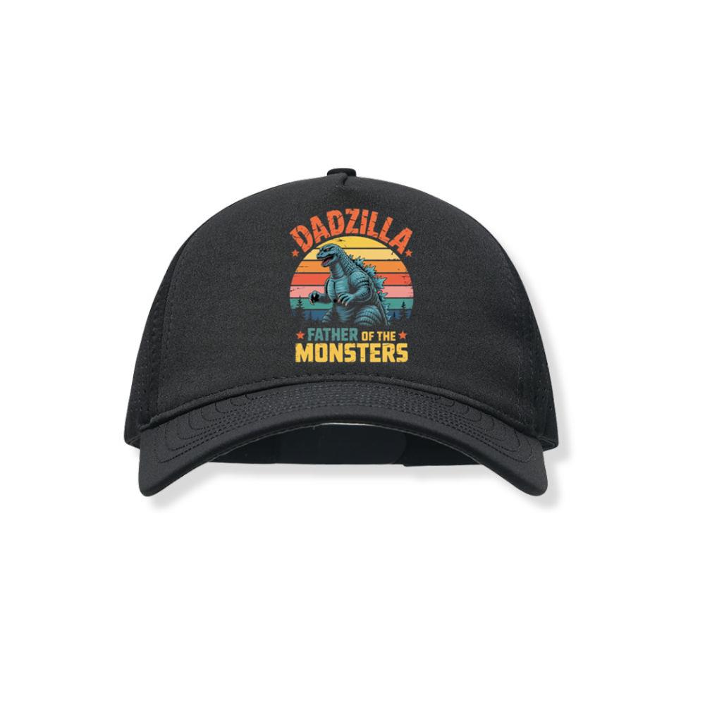 Dadzilla Father of the Monsters Retro Design Black Hat