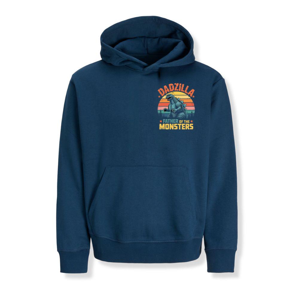 Dadzilla Father of the Monsters Retro Design Hoodie Enterthefit