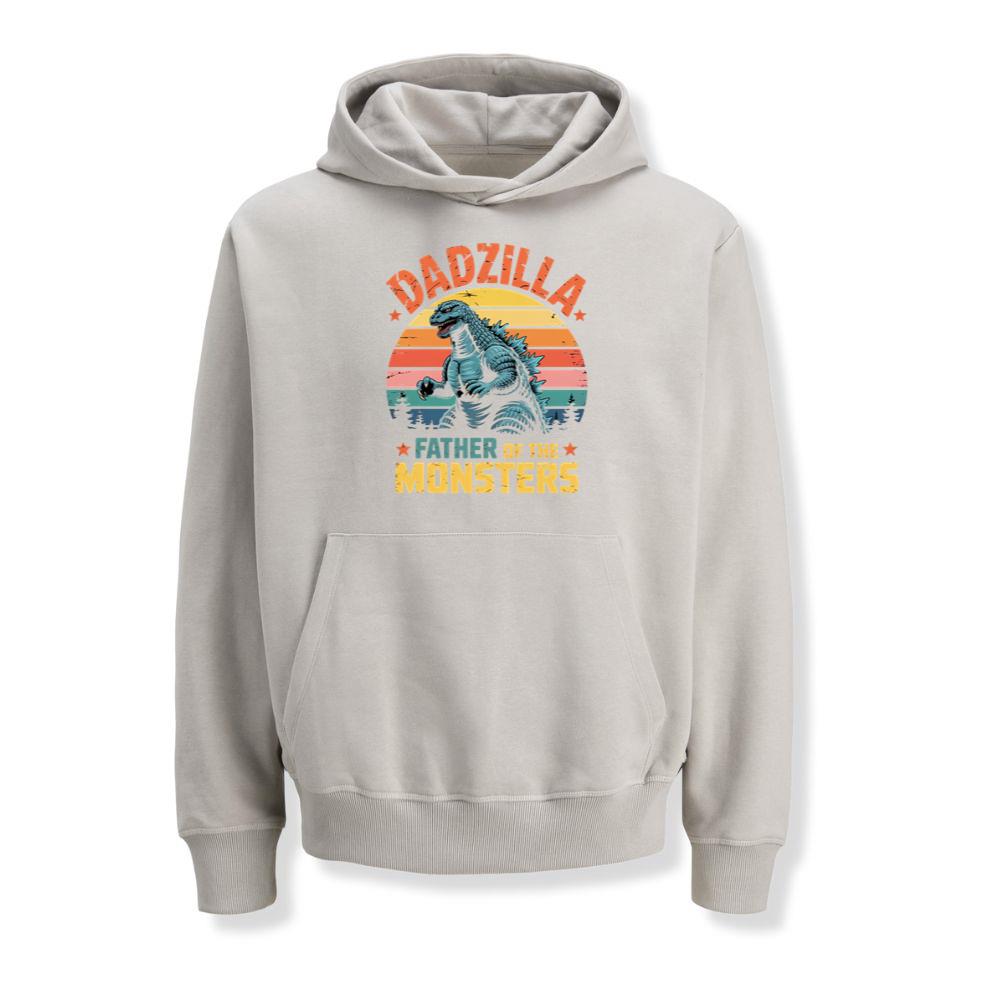 Dadzilla Father of the Monsters Retro Design Hoodies