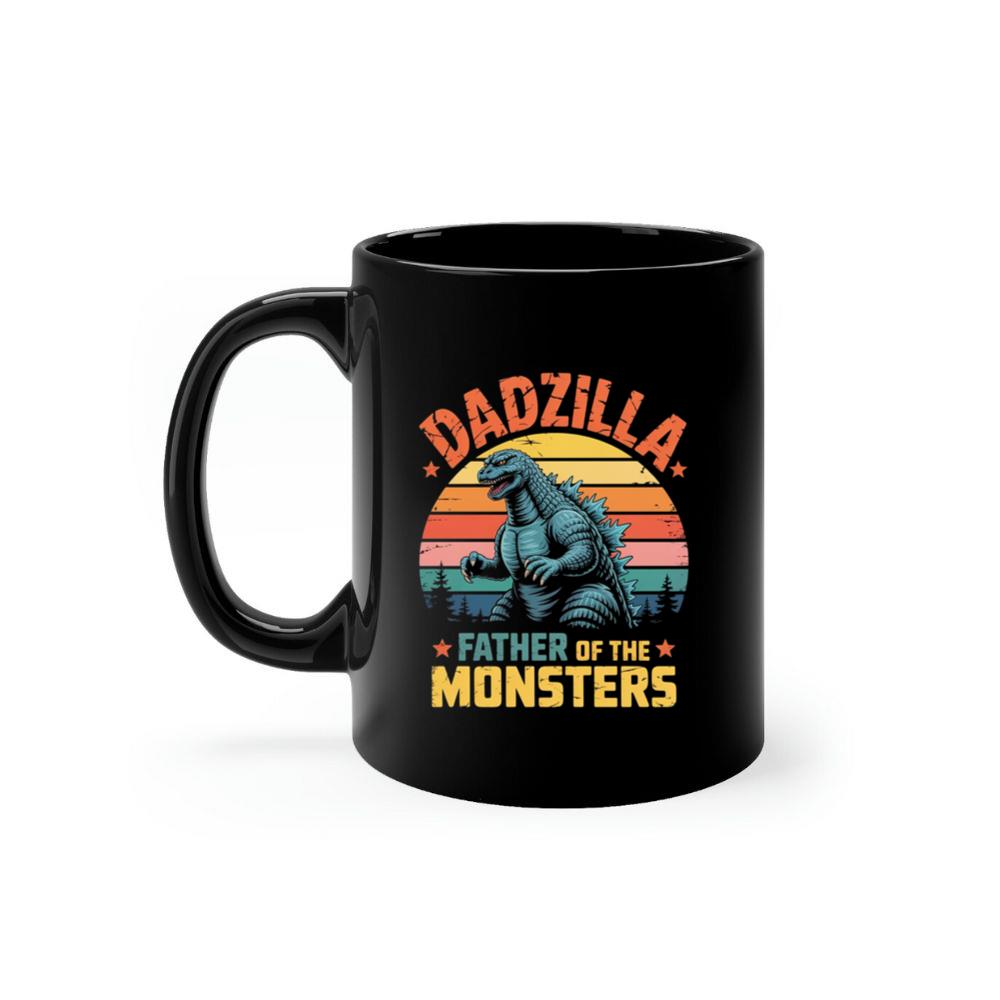 Dadzilla Father of the Monsters Retro Design Mug