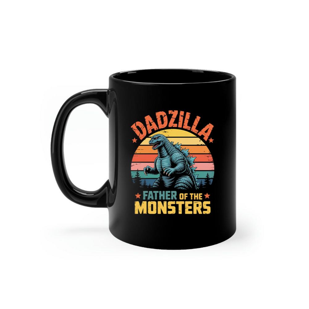 Dadzilla Father of the Monsters Retro Design Mug