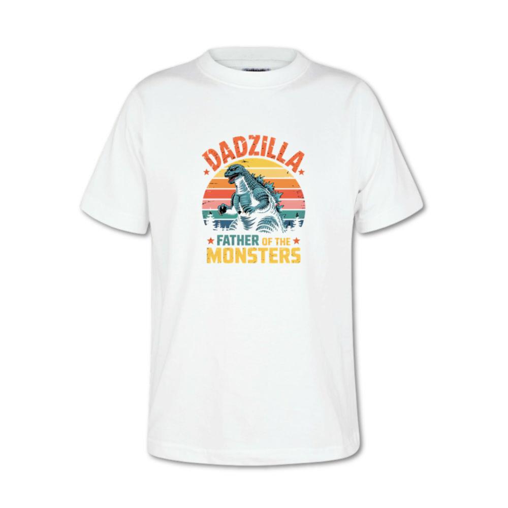 Dadzilla Father of the Monsters Retro Design T-Shirt