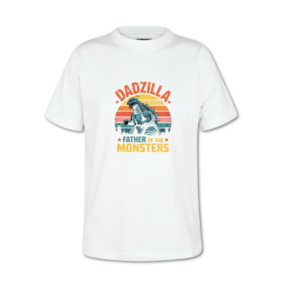 Dadzilla Father of the Monsters Retro Design T-Shirt