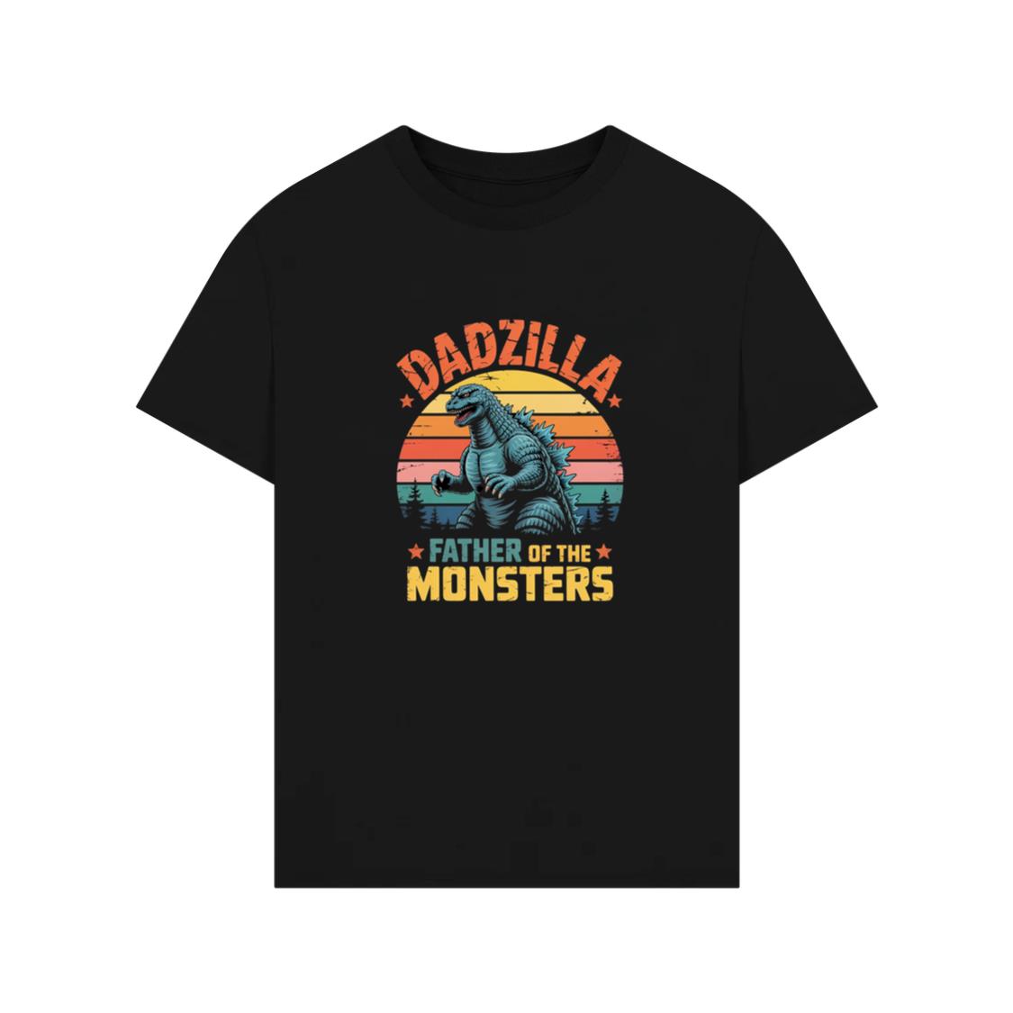 Dadzilla Father of the Monsters Retro Design T-Shirt