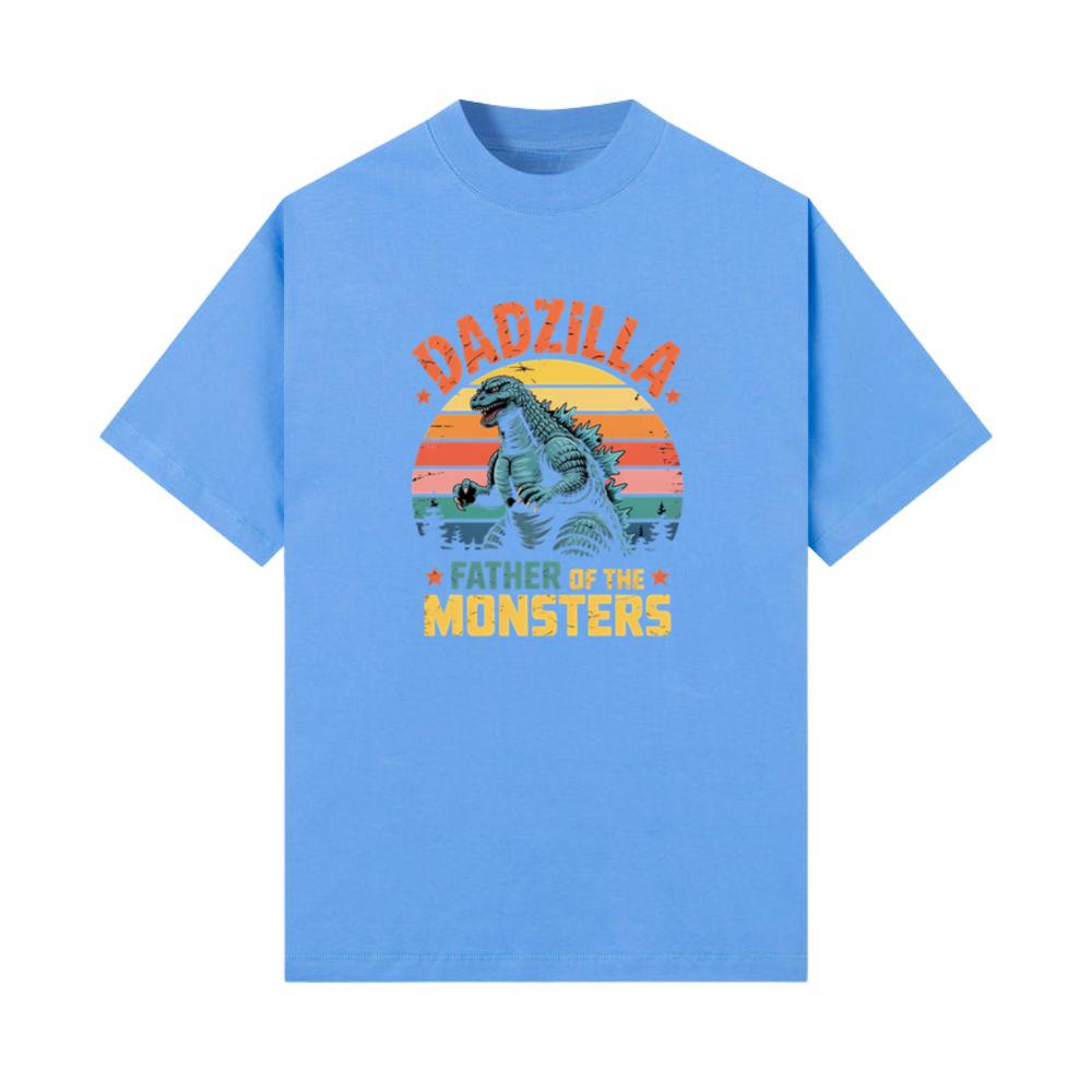 Dadzilla Father of the Monsters Retro Design T-Shirts