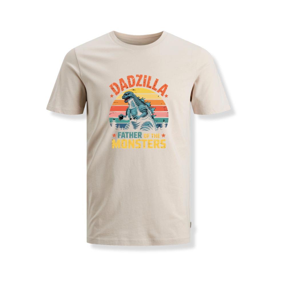 Dadzilla Father of the Monsters Retro Design T-Shirts