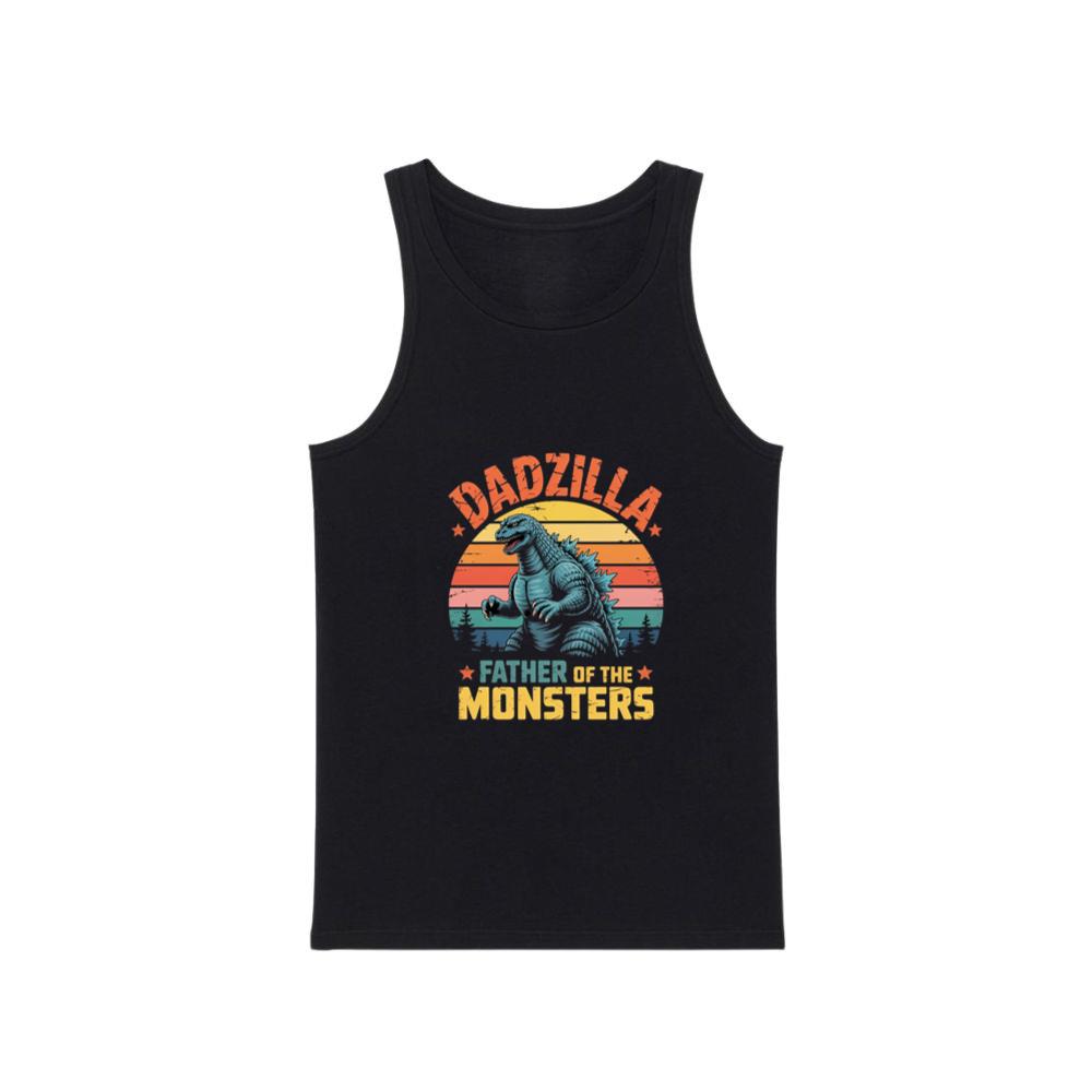 Dadzilla Father of the Monsters Retro Design Tank Top