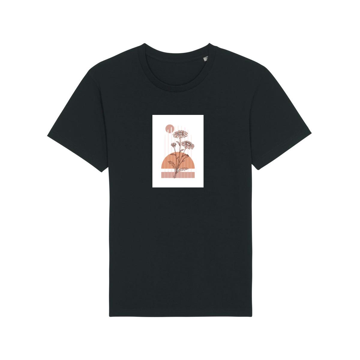 Daisy Sketch and Geometric Forms T-Shirts