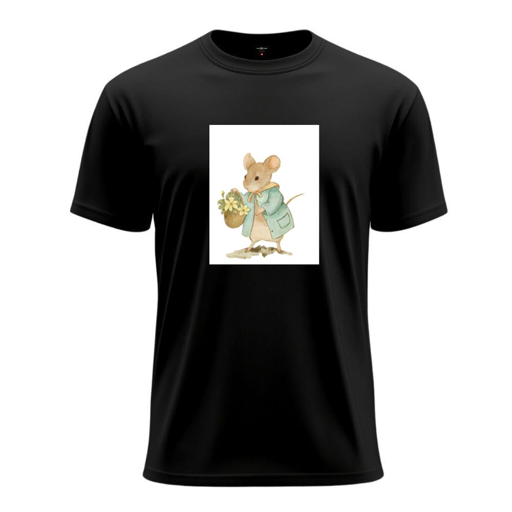 Danny Meadow Mouse with Basket T-Shirts