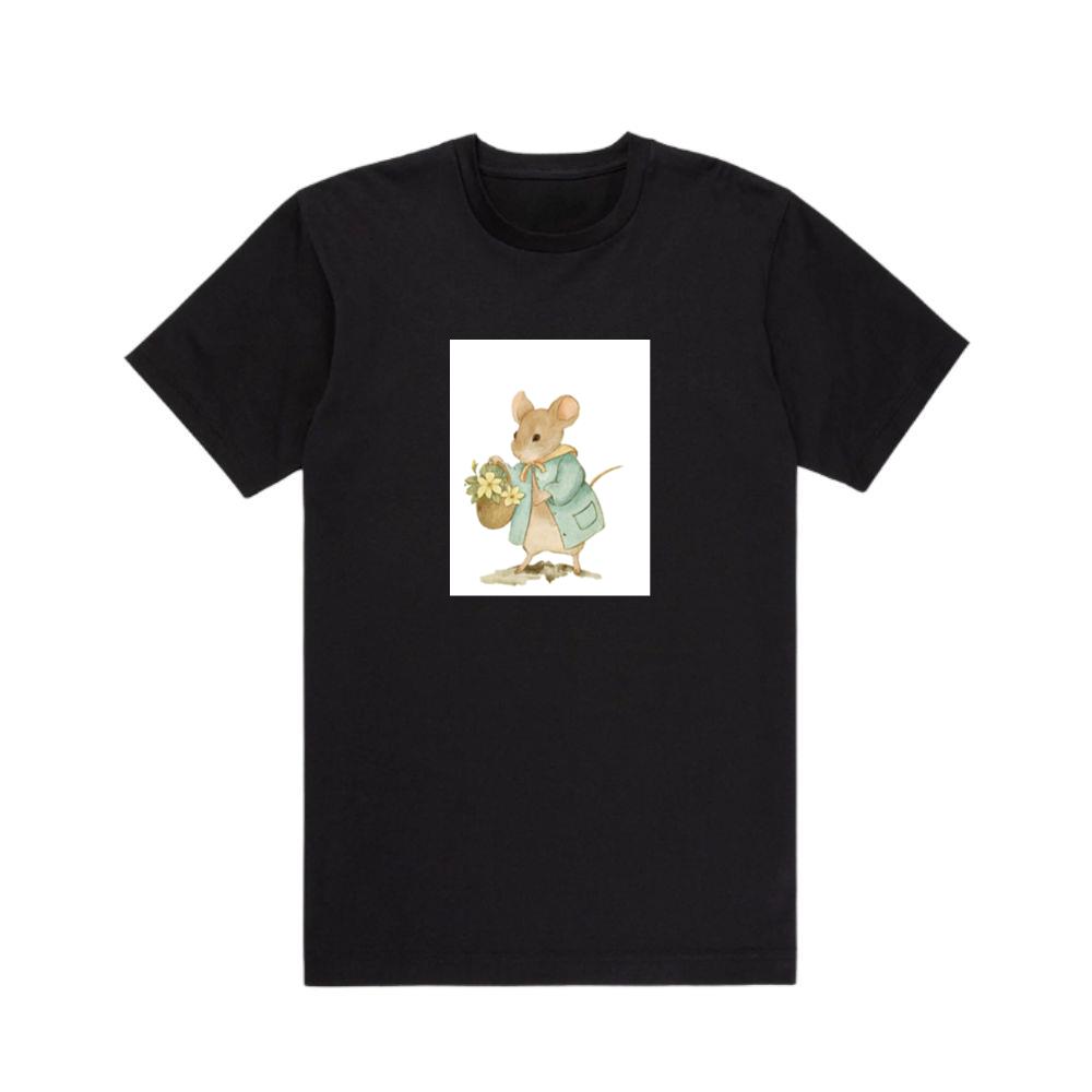 Danny Meadow Mouse with Basket T-Shirts