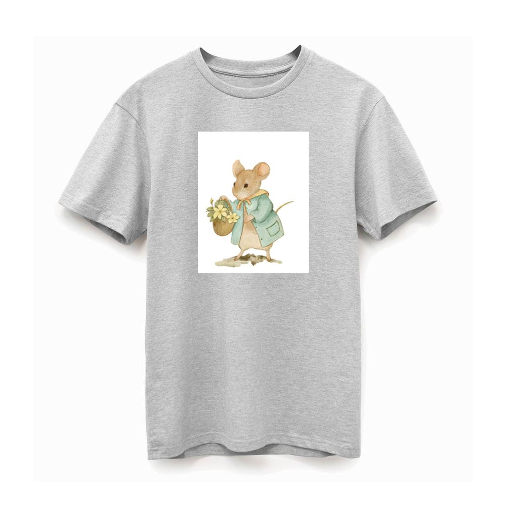 Danny Meadow Mouse with Basket T-Shirts