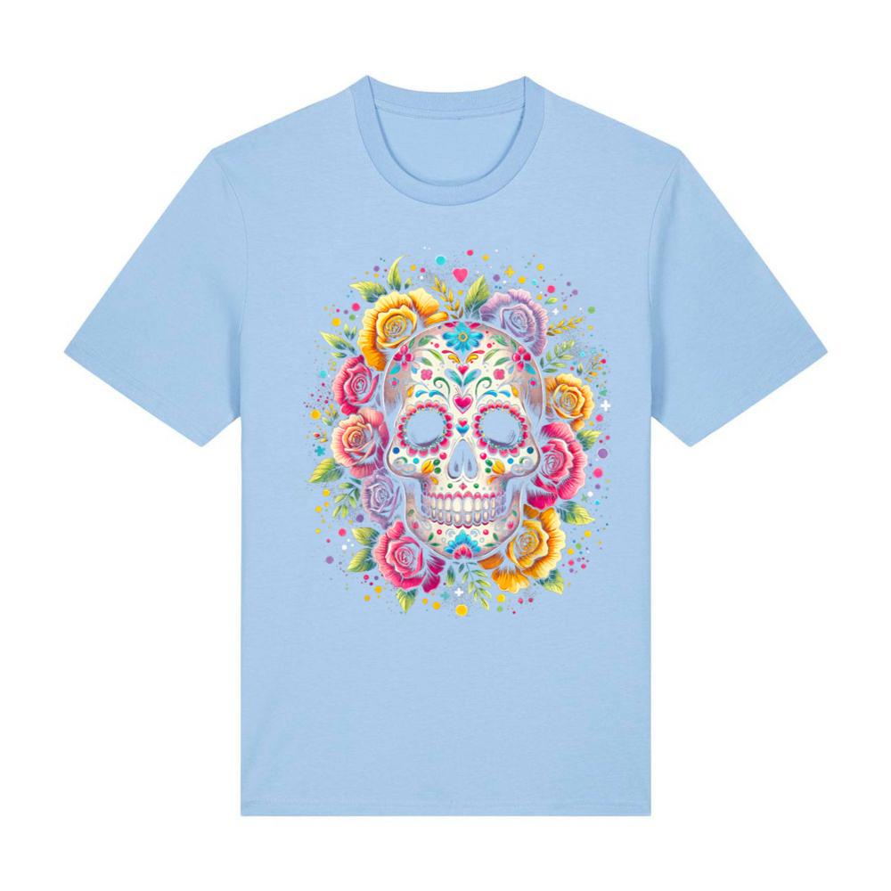 De Los Muertos Day of the Dead Sugar Skull Halloween Women T-Shirt