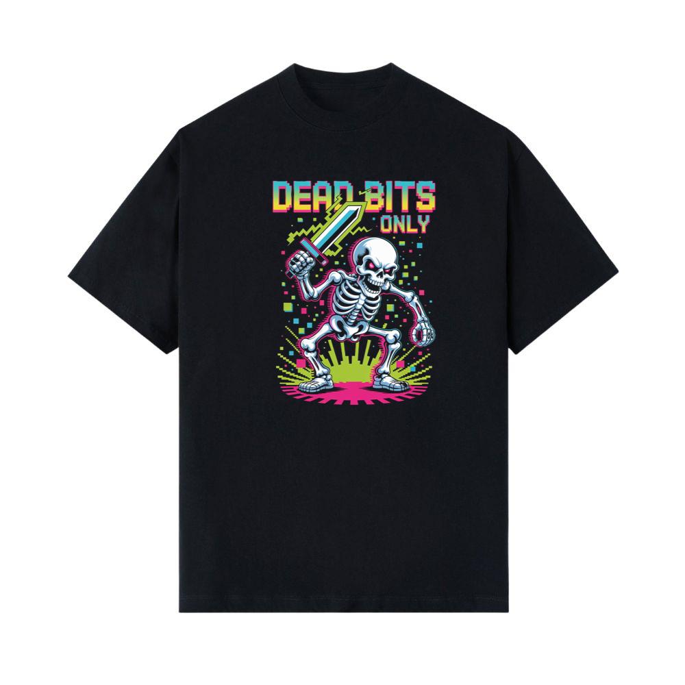 Dead Bits Only Skeleton Gamer Artwork T-Shirt
