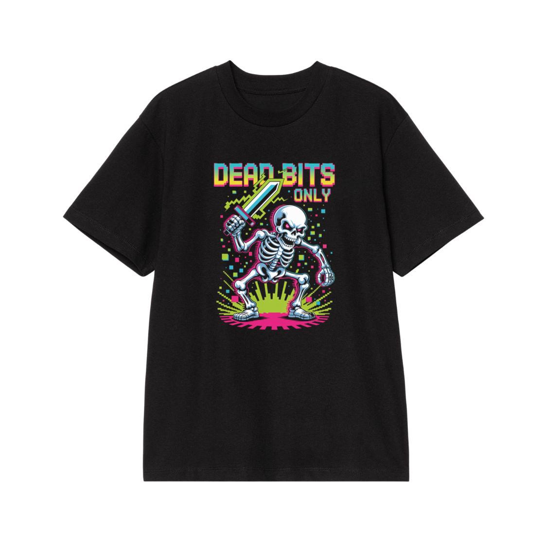 Dead Bits Only Skeleton Gamer Artwork T-Shirt