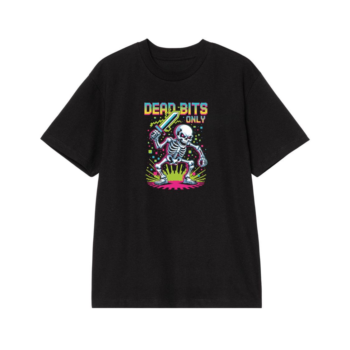 Dead Bits Only Skeleton Gamer Artwork T-Shirt