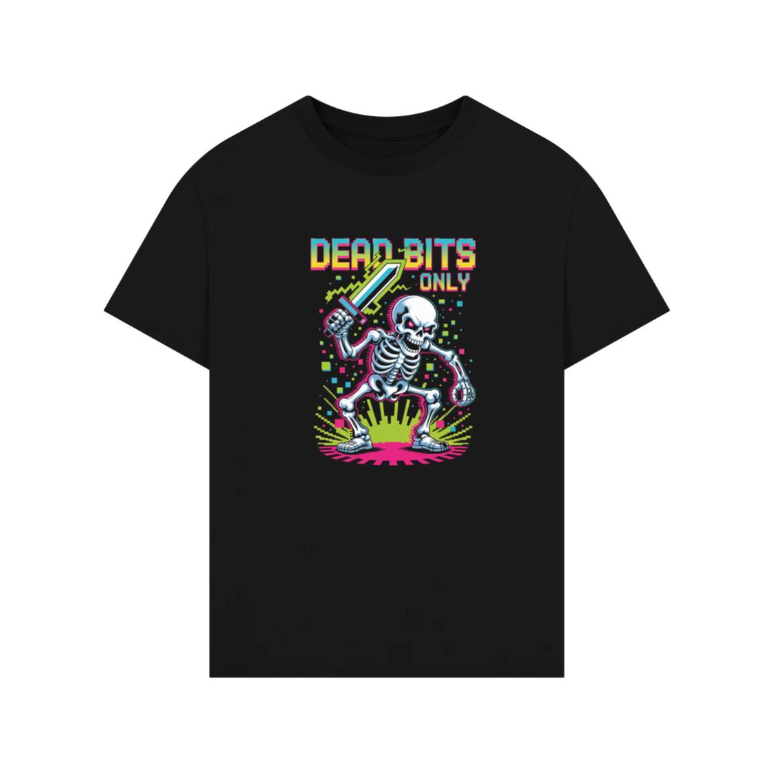 Dead Bits Only Skeleton Gamer Artwork TShirt Rewinde