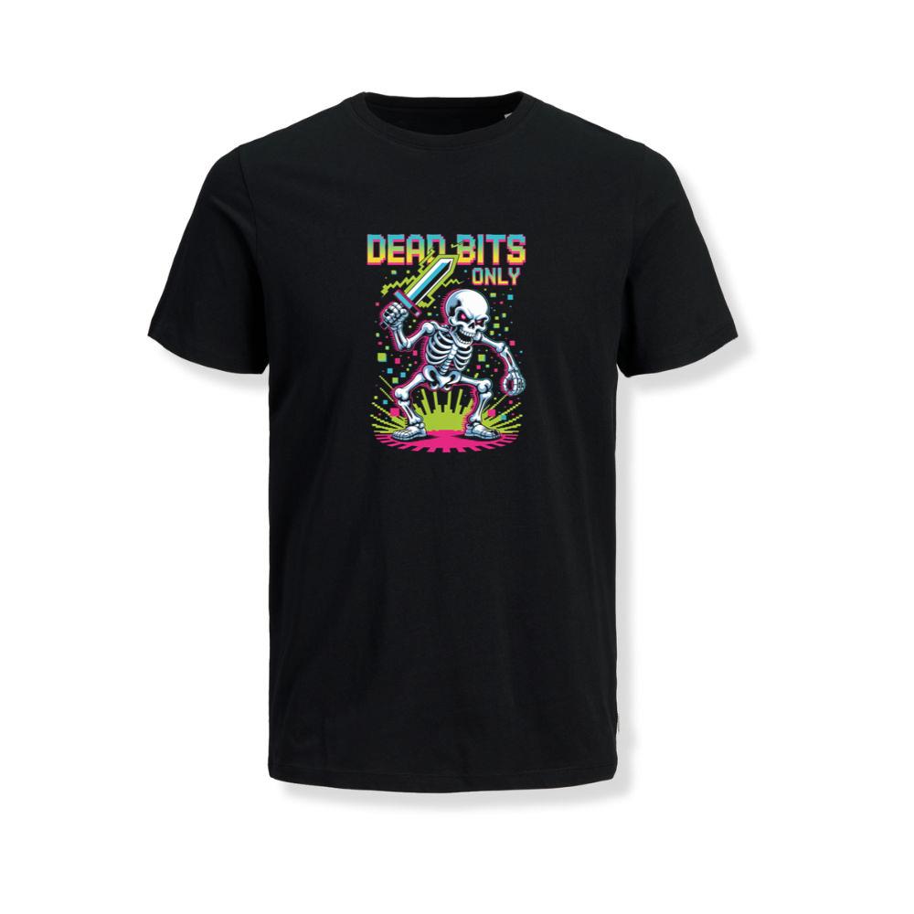 Dead Bits Only Skeleton Gamer Artwork T-Shirts