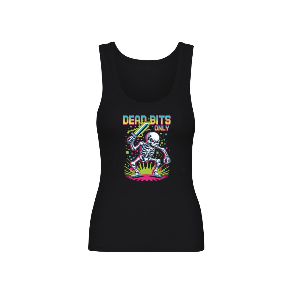 Dead Bits Only Skeleton Gamer Artwork TankTop