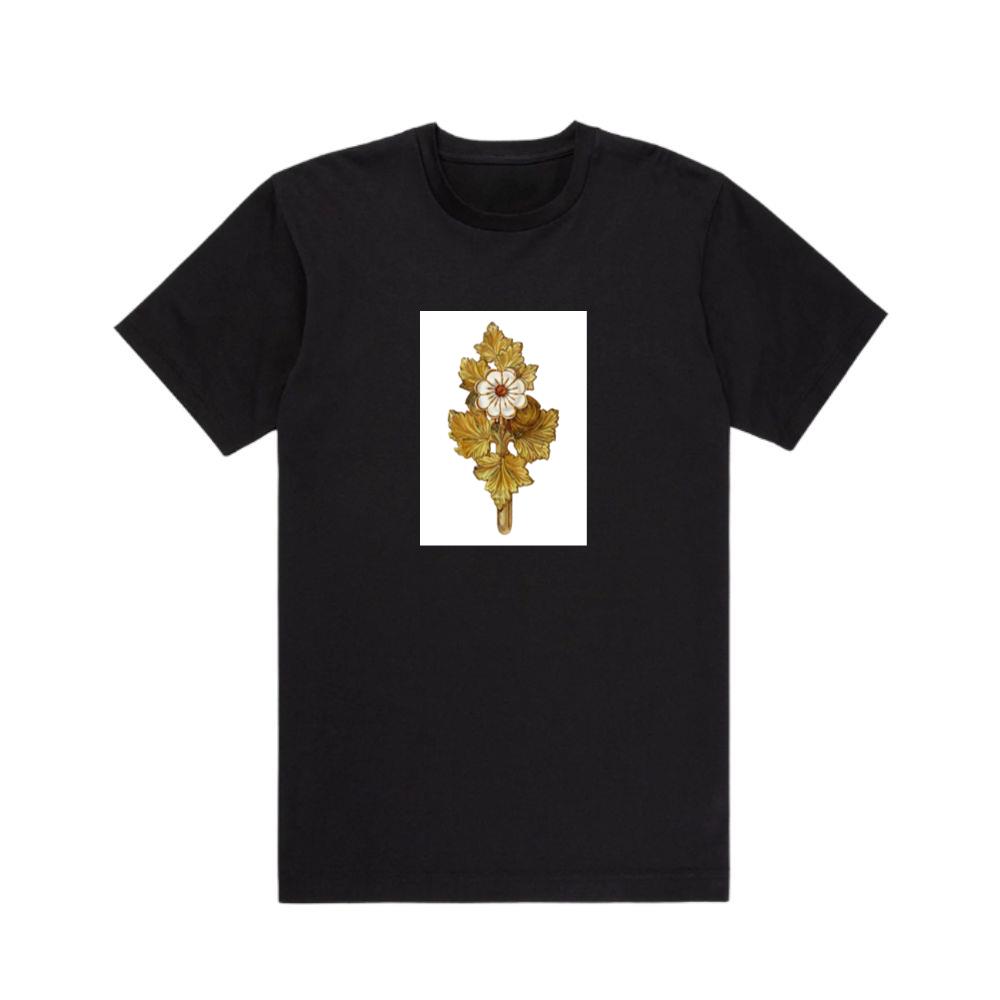 Decorative Golden Flower Art T-Shirts
