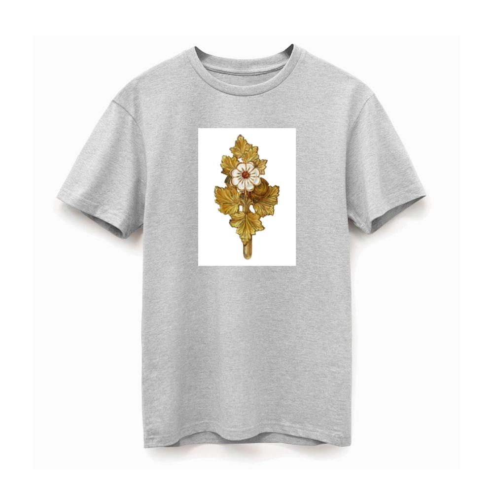 Decorative Golden Flower Art T-Shirts