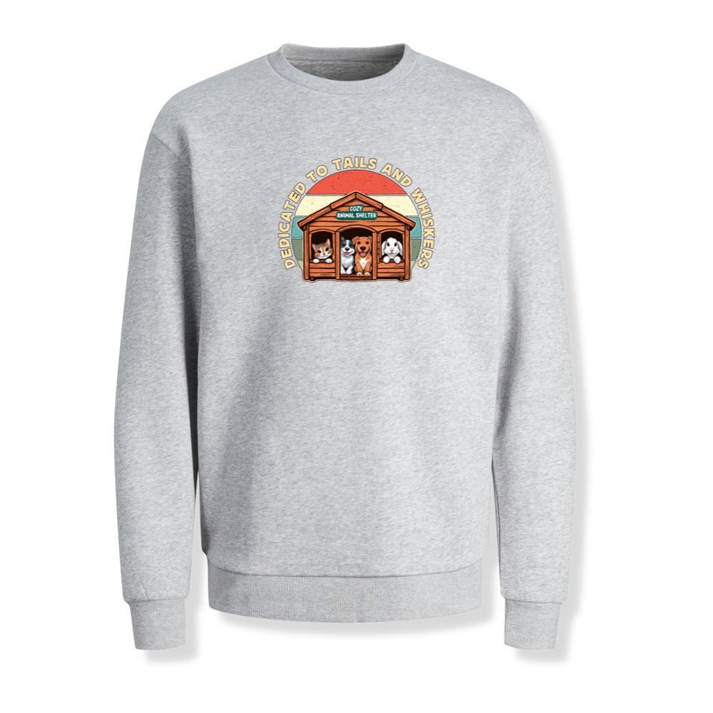 Dedicated to Tails and Whiskers Animal Shelter Foster Home Gift Sweatshirt