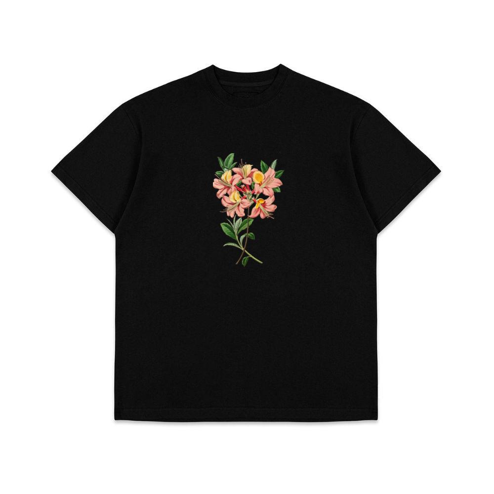 Detailed Azalea Drawing T-Shirts