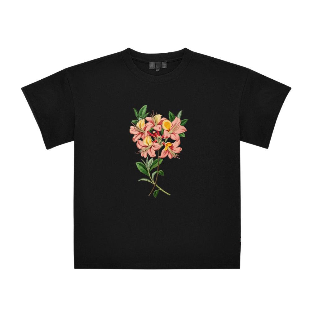 Detailed Azalea Drawing T-Shirts