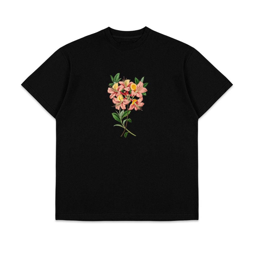 Detailed Azalea Drawing T-Shirts