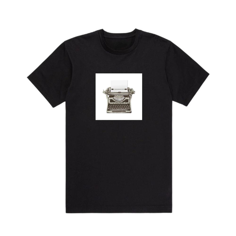 Detailed Typewriter Drawing T-Shirts