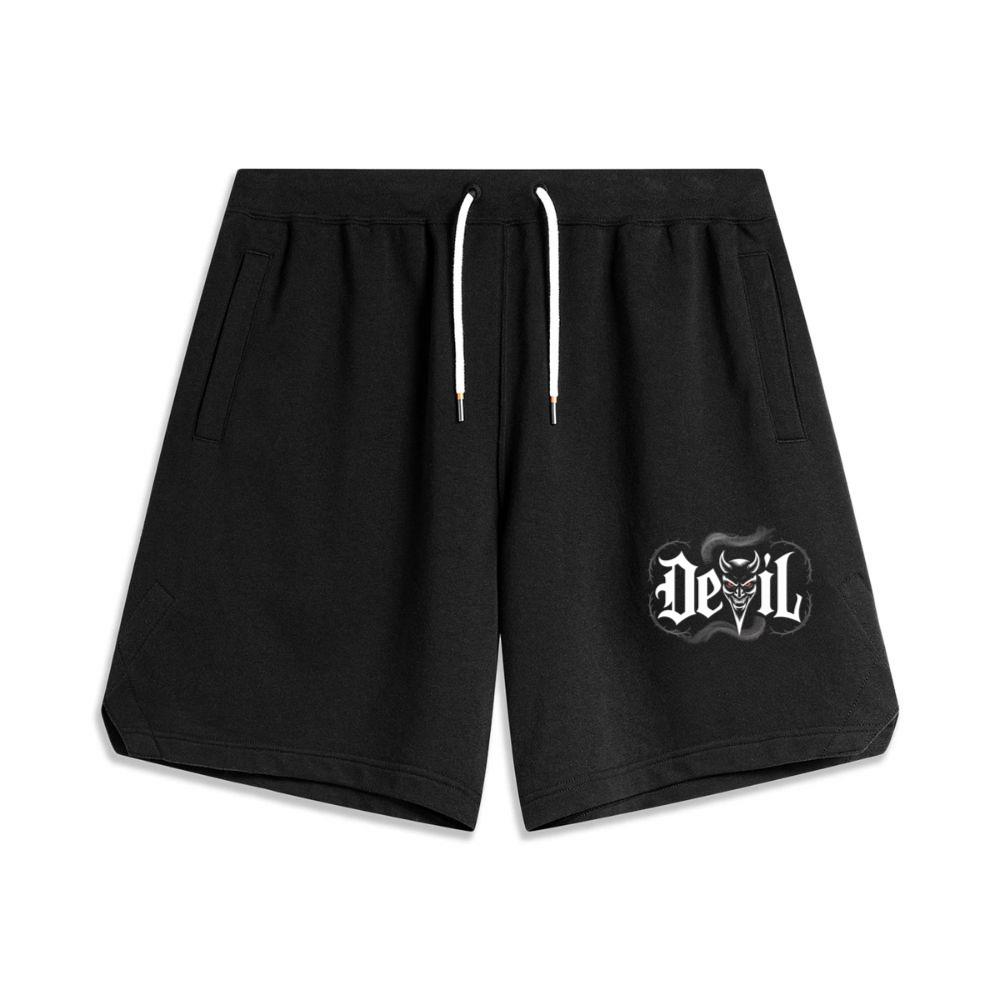 Devil Dark Gothic Face Graphic Short