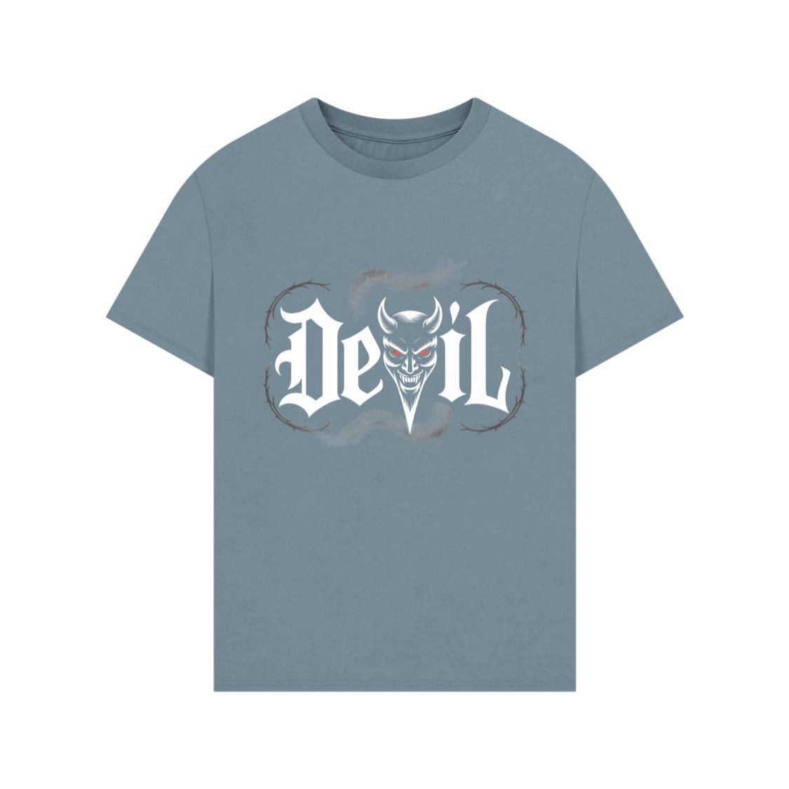 Devil Dark Gothic Face Graphic T-Shirt