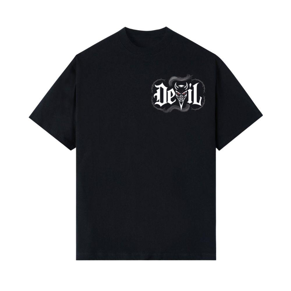 Devil Dark Gothic Face Graphic T-Shirt