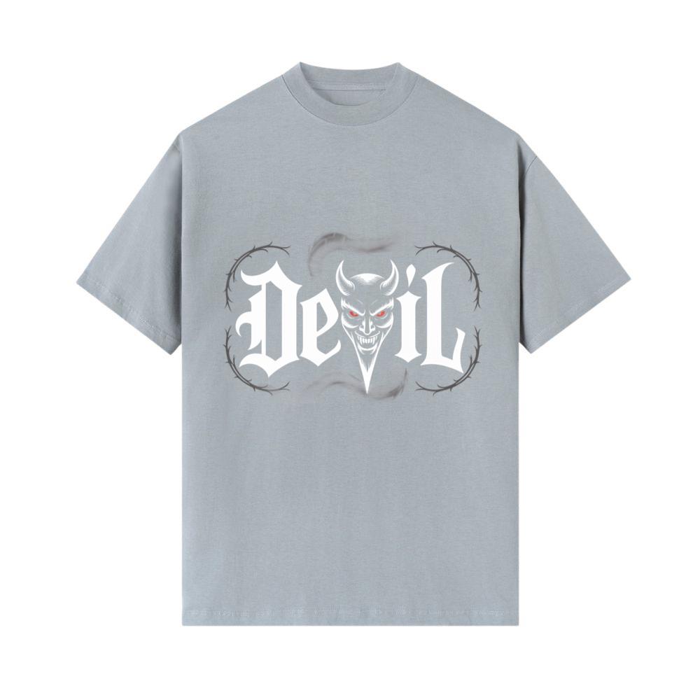Devil Dark Gothic Face Graphic T-Shirt