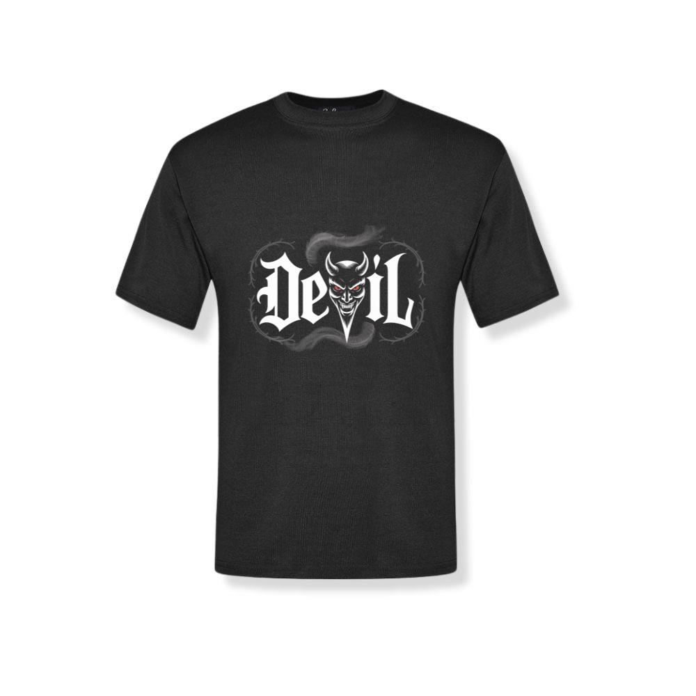 Devil Dark Gothic Face Graphic T-Shirt