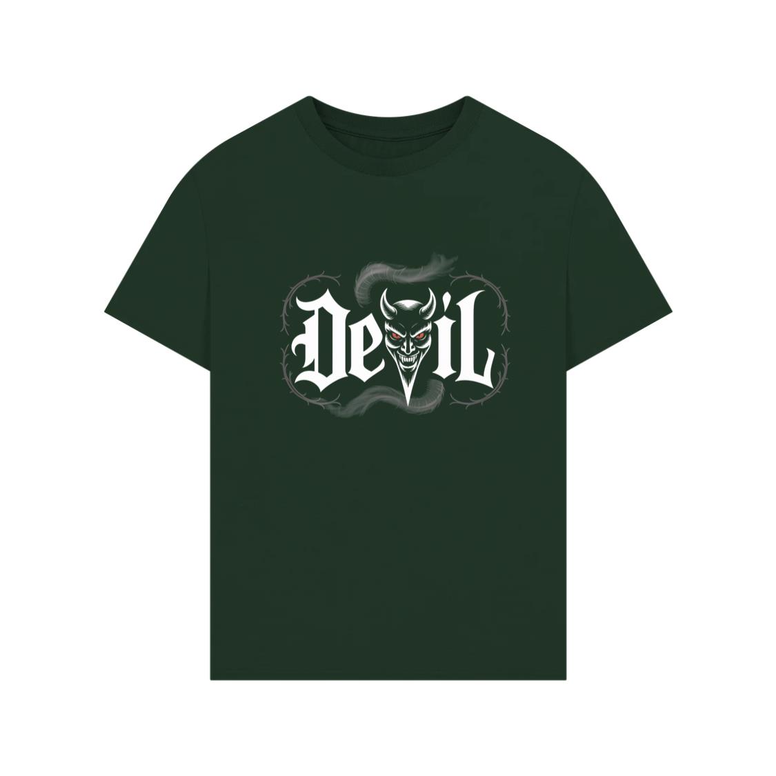 Devil Dark Gothic Face Graphic TShirt Rewinde