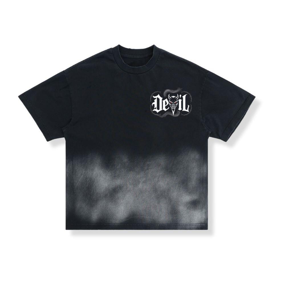 Devil Dark Gothic Face Graphic T-Shirt