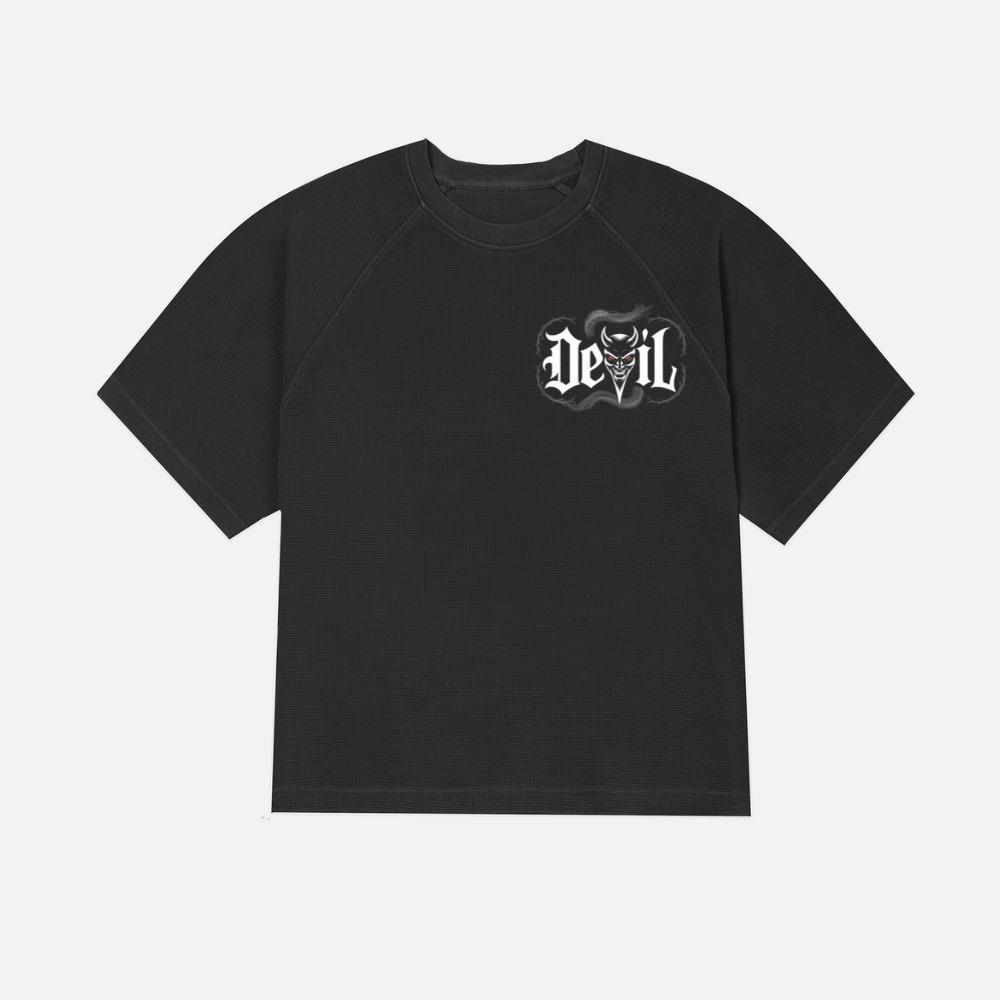 Devil Dark Gothic Face Graphic T-Shirt