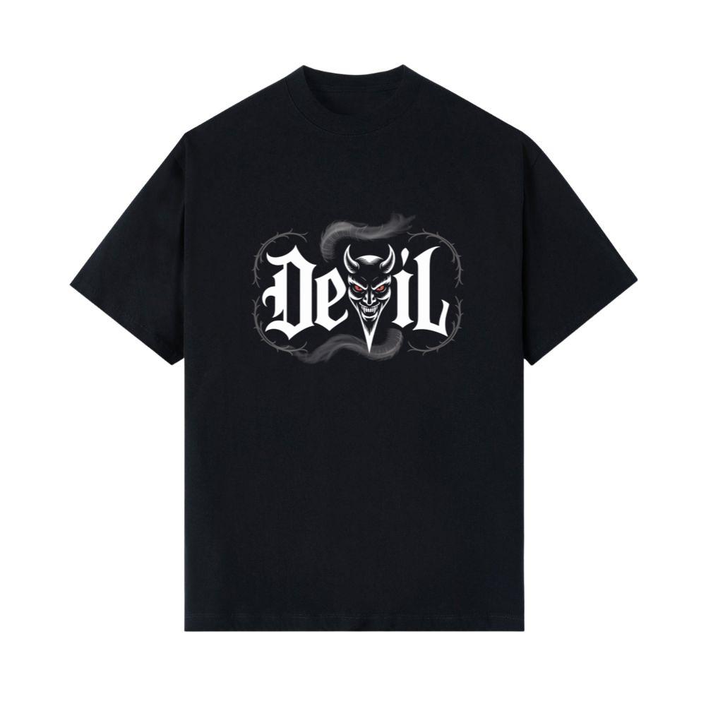 Devil Dark Gothic Face Graphic T-Shirts