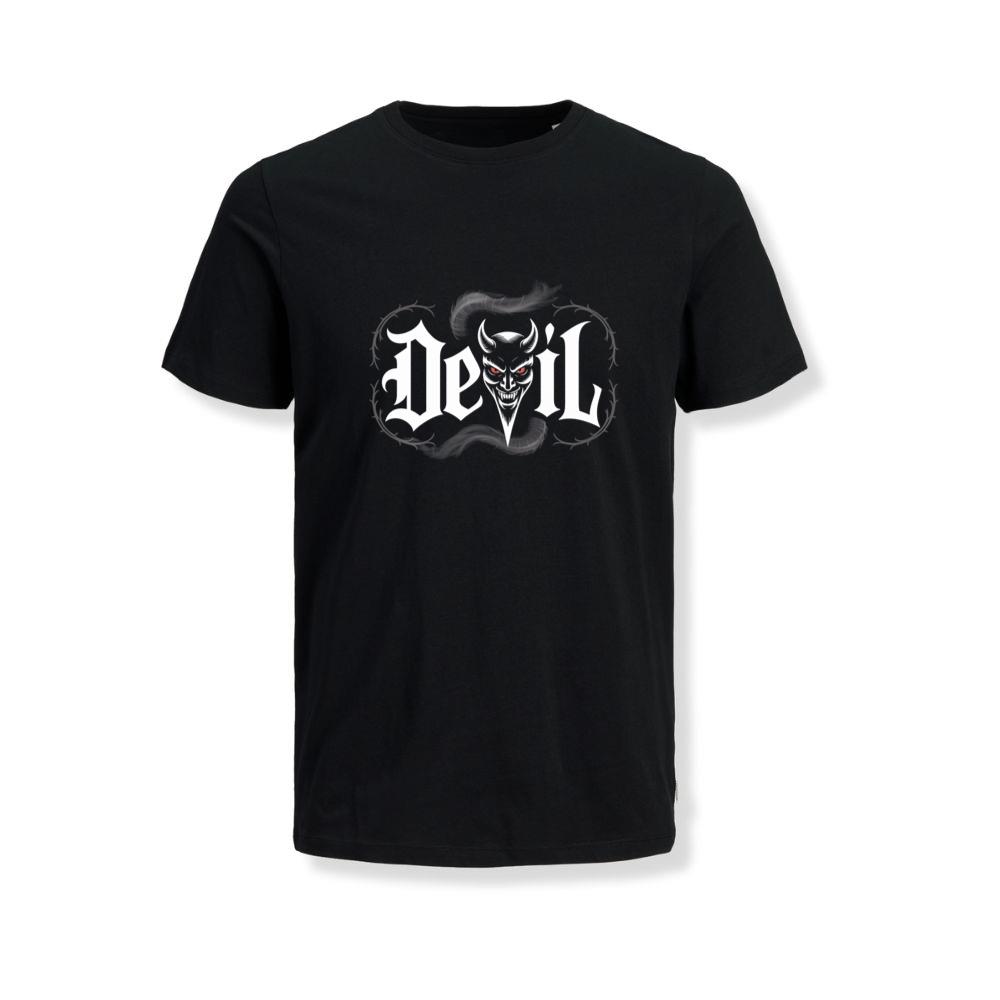 Devil Dark Gothic Face Graphic T-Shirts