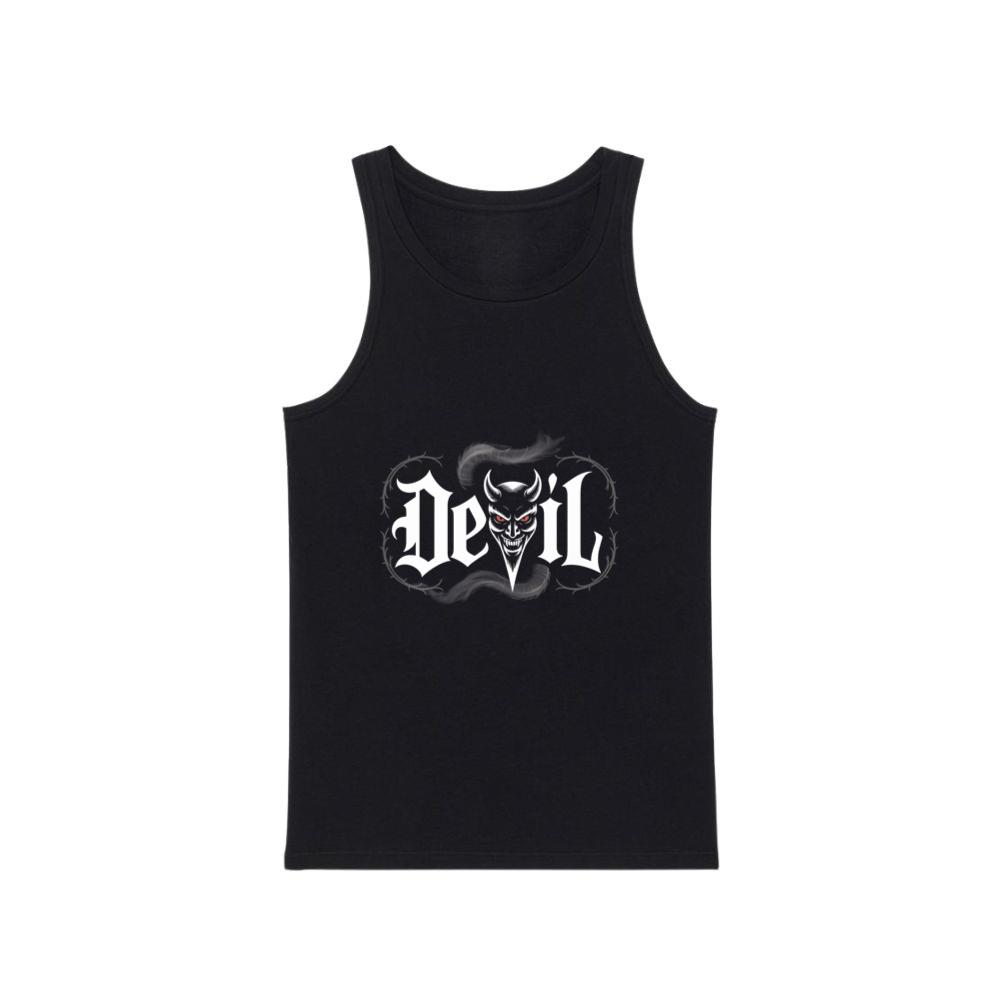 Devil Dark Gothic Face Graphic TankTop Men
