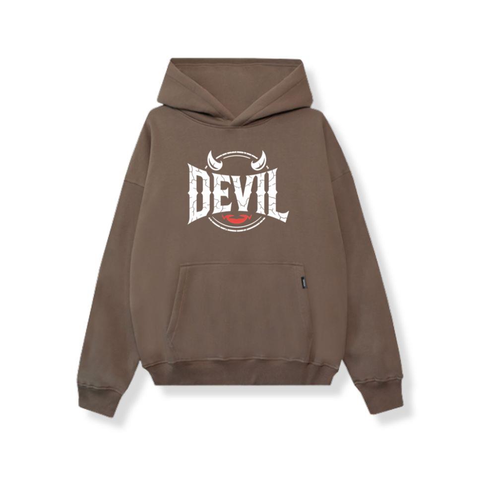 Devil Horns Typography Graphic Hoodie - Image 3