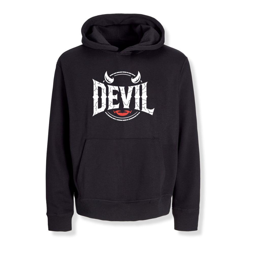 Devil Horns Typography Graphic Hoodies