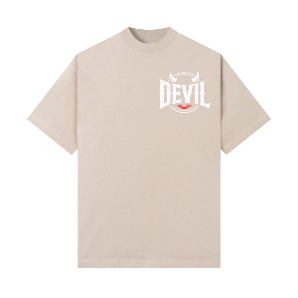 Devil Horns Typography Graphic T-Shirt