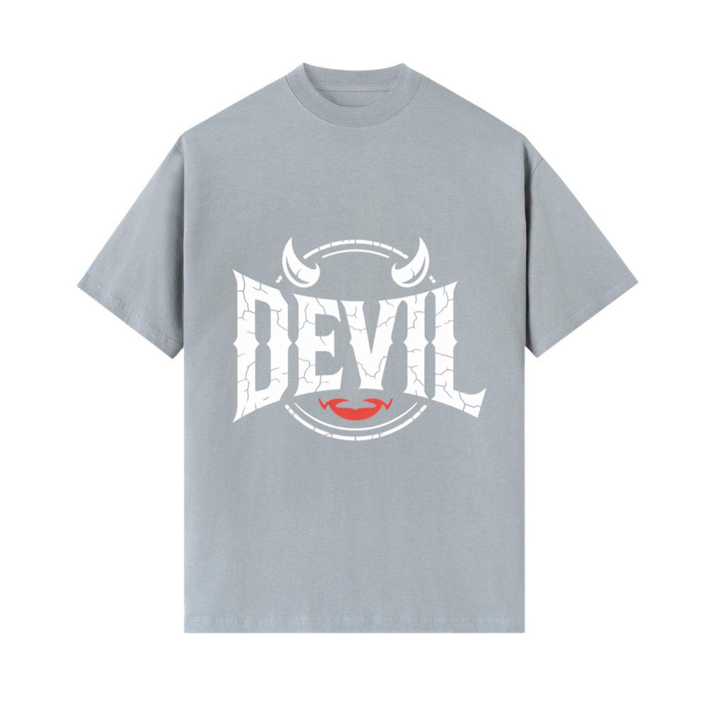 Devil Horns Typography Graphic T-Shirt