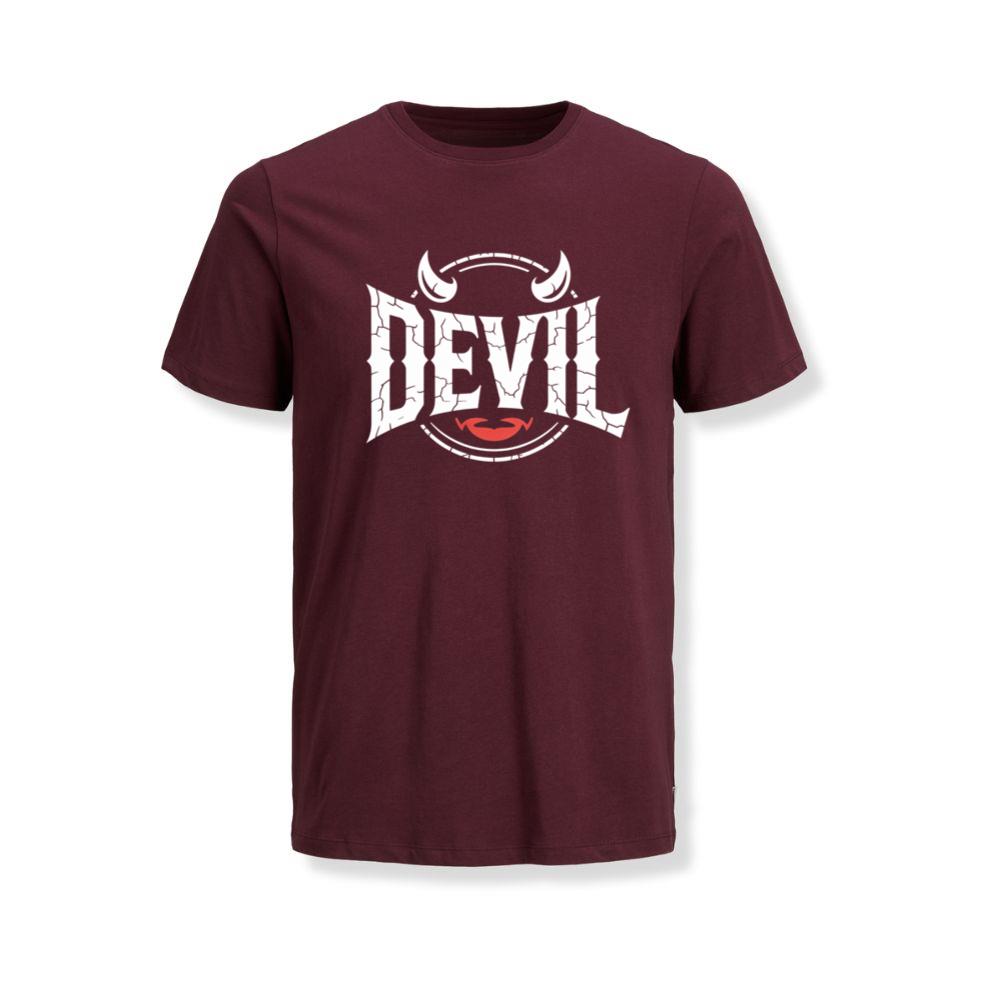 Devil Horns Typography Graphic T-Shirt - Image 3