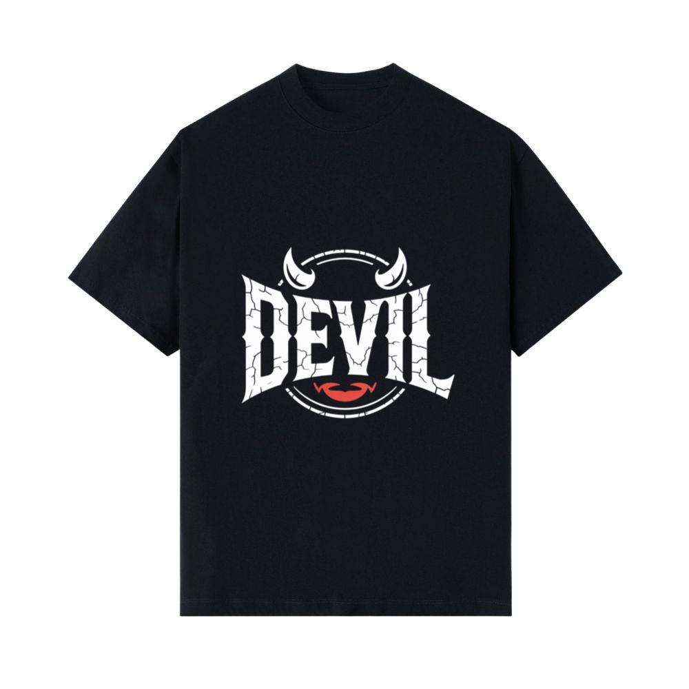 Devil Horns Typography Graphic T- Shirts