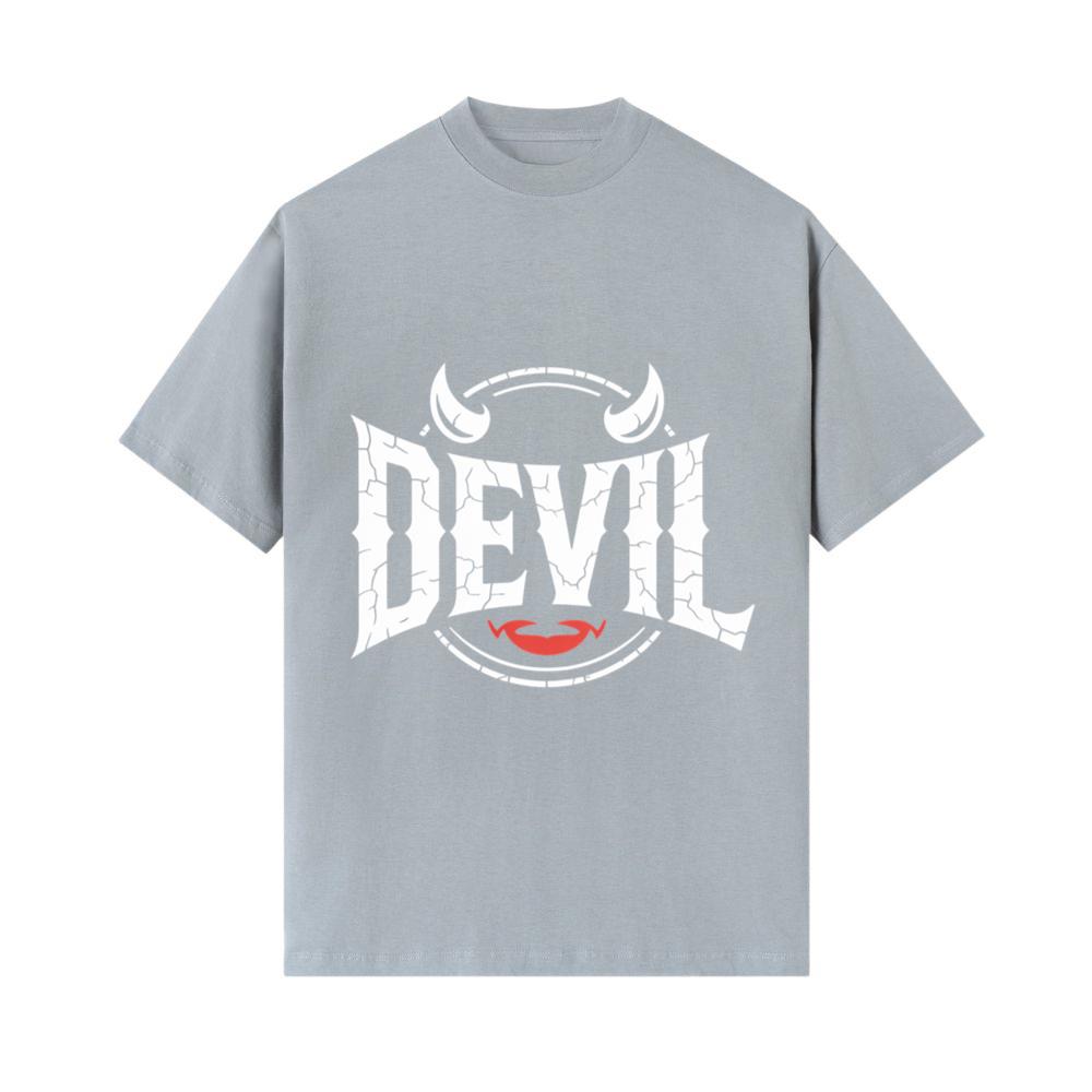 Devil Horns Typography Graphic T-Shirts