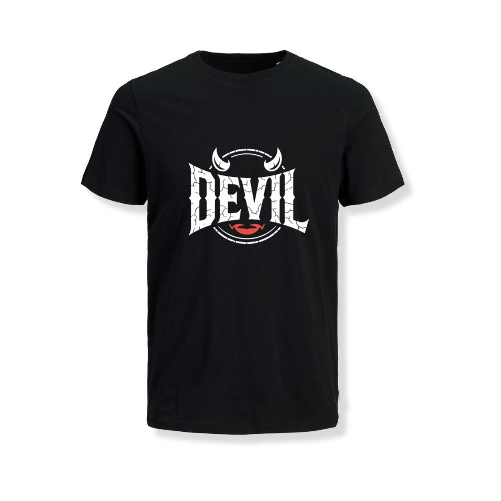 Devil Horns Typography Graphic T-Shirts